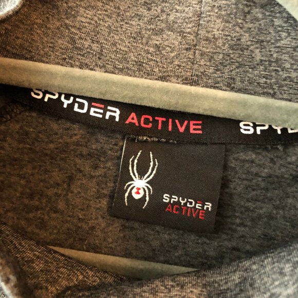 Spyder Active ProWeb Mens Grey Long Sleeve Athletic Shirt Size M - Picture 4 of 5